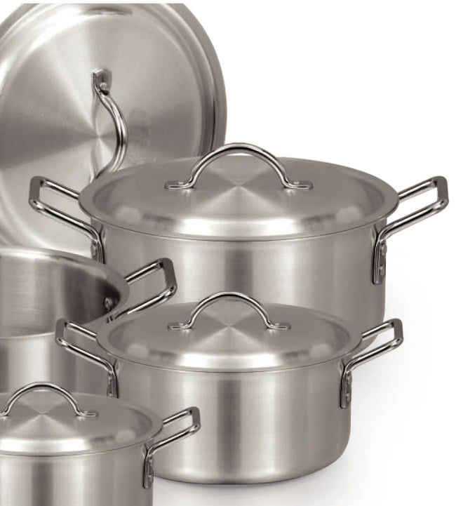 Saffron Cookware Metal Finish pot 8.5 Ltr