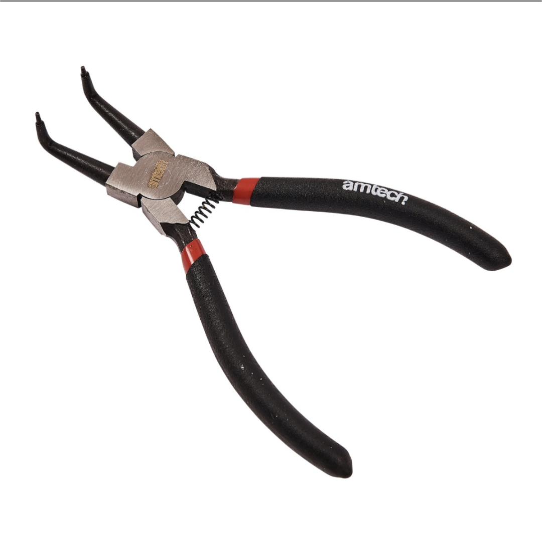 Pince à circlips 150mm (6") - coudée intérieure