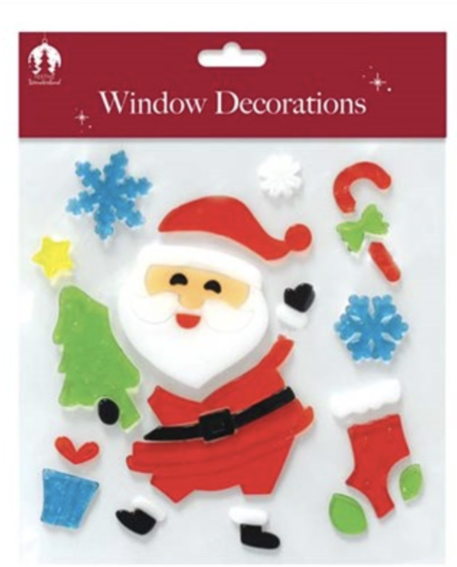 Home Decs XMAS Window Gels