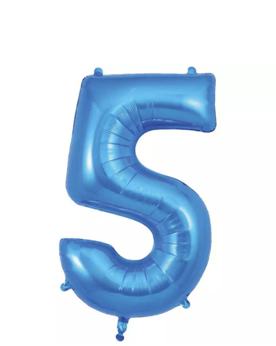 Giant No 5 Blue Helium Foil Balloon L40in