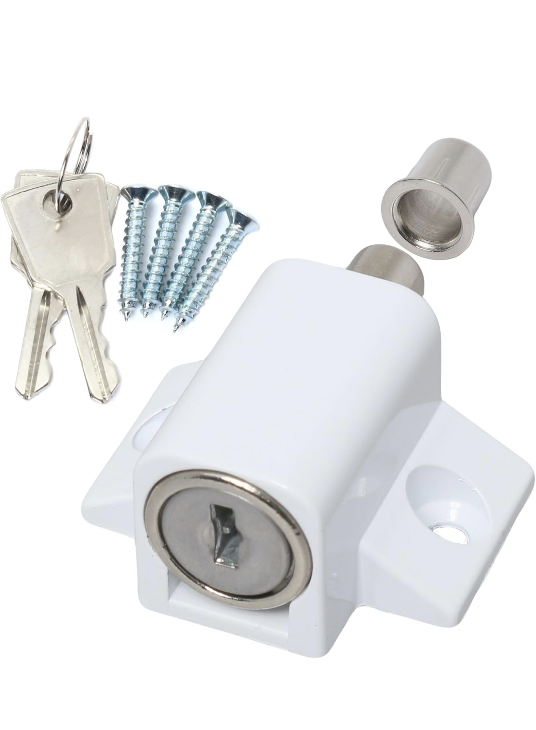 Serrure de porte-fenêtre Blanc mat