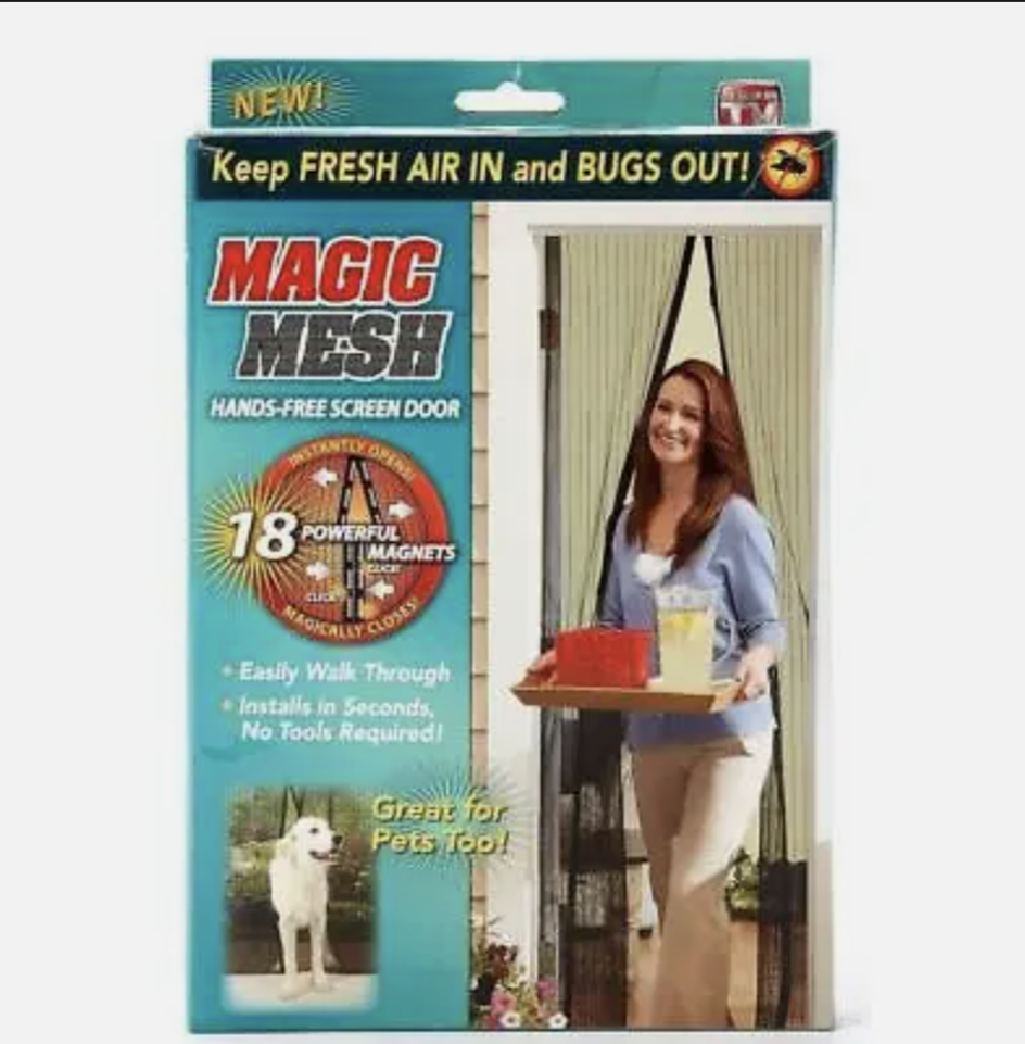 PMS Magic Curtain Door Mesh Magnetic Fastening Hands Fly Bug Insect Screen