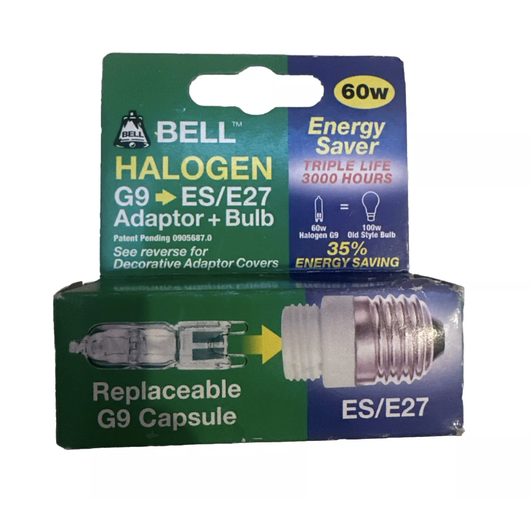 Bell Adaptateur Halogène G9 vers E27 05341 Lampe remplaçable