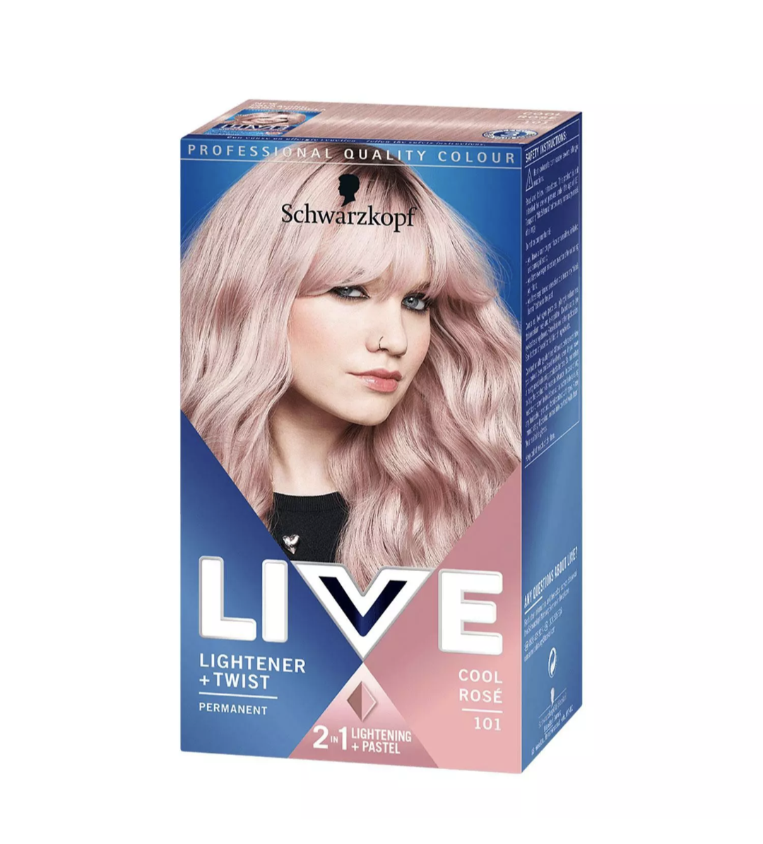 SCHWARZKOPF LIVE ÉCLAIRCISSANT C/CHEVEUX ROSE 101