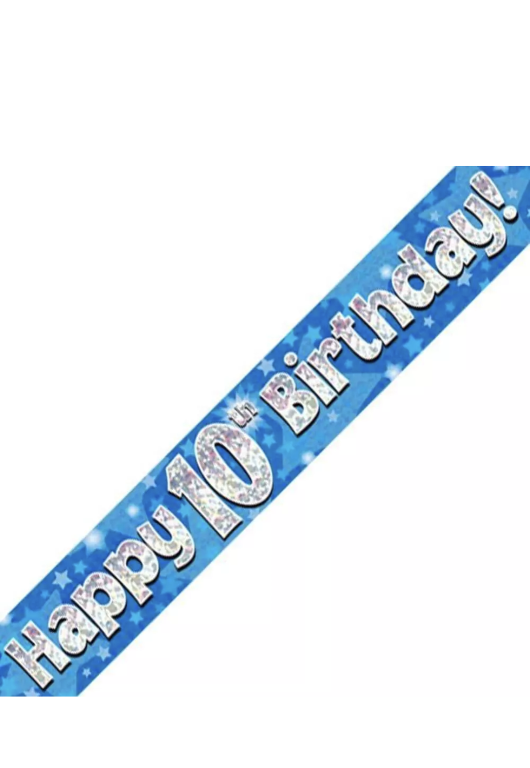 Happy 10th birthday banner 9 feet