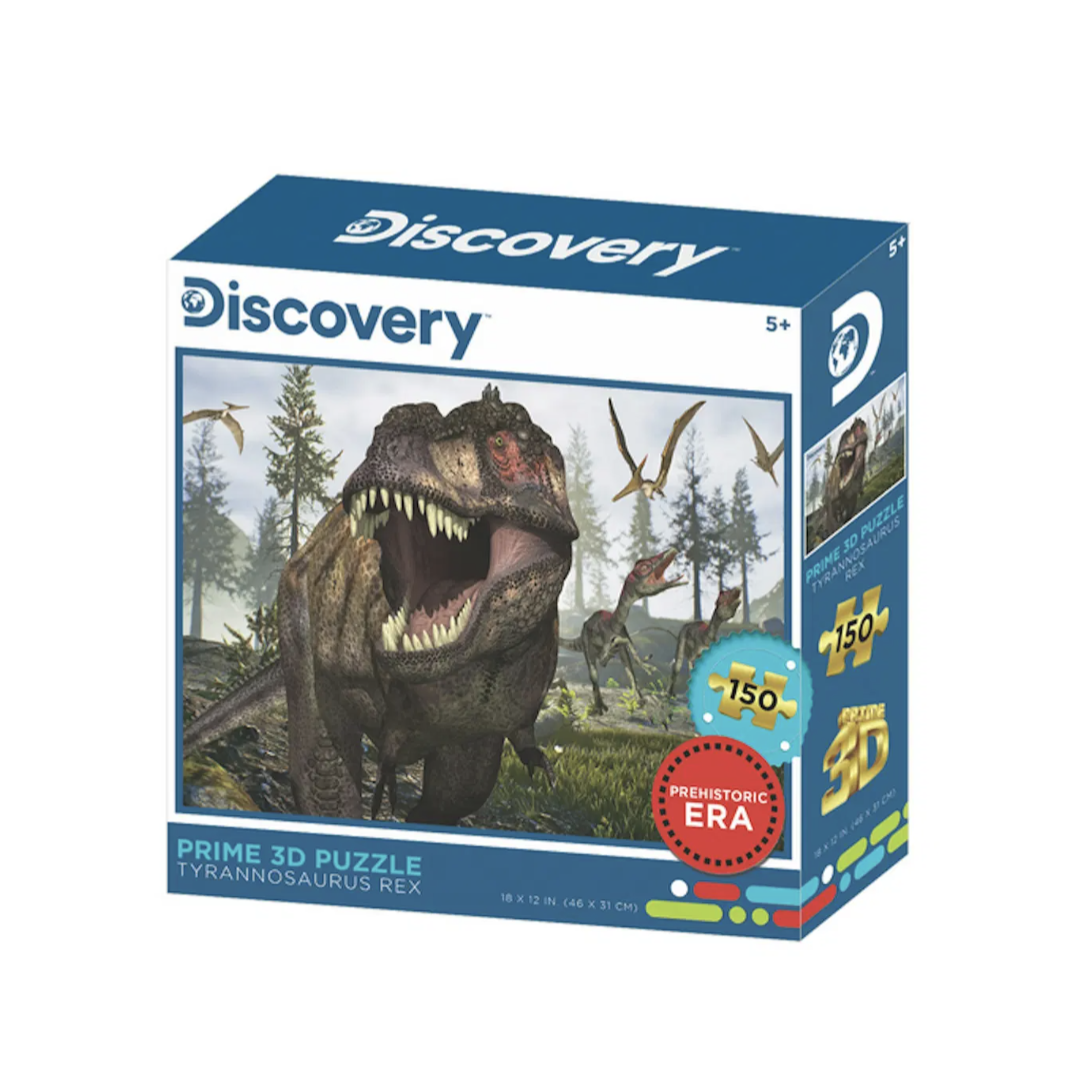 DISCOVERY PRIME PUZZLE 3D TYRANNOSAURUS REX 18x12 pouces