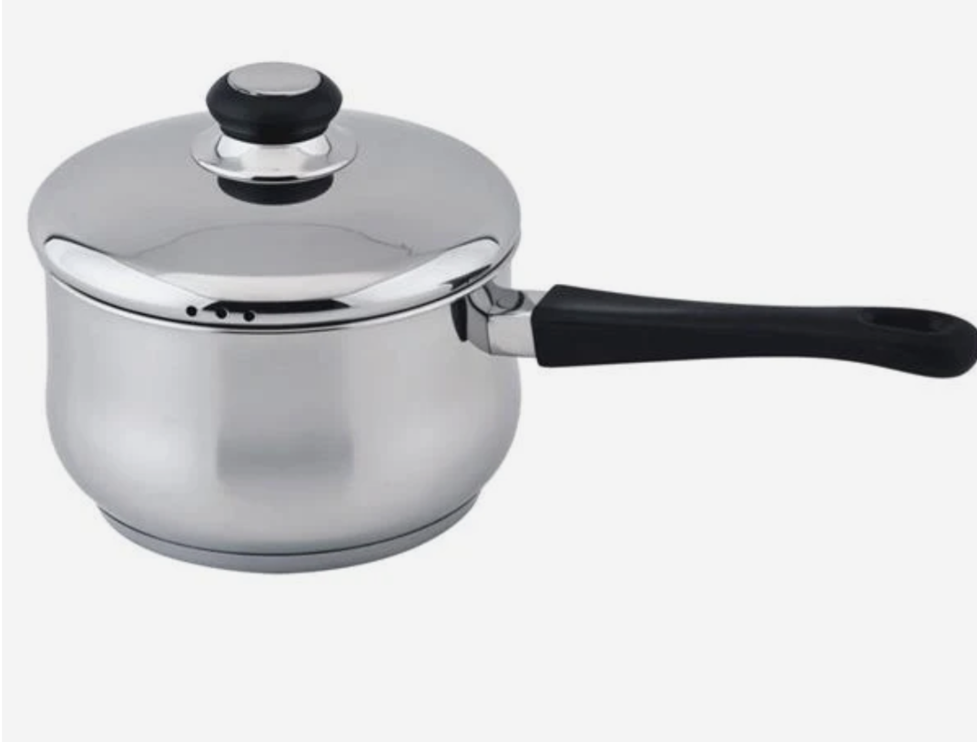 Steelux 20cm Saucepan with lid - Stainless Steel