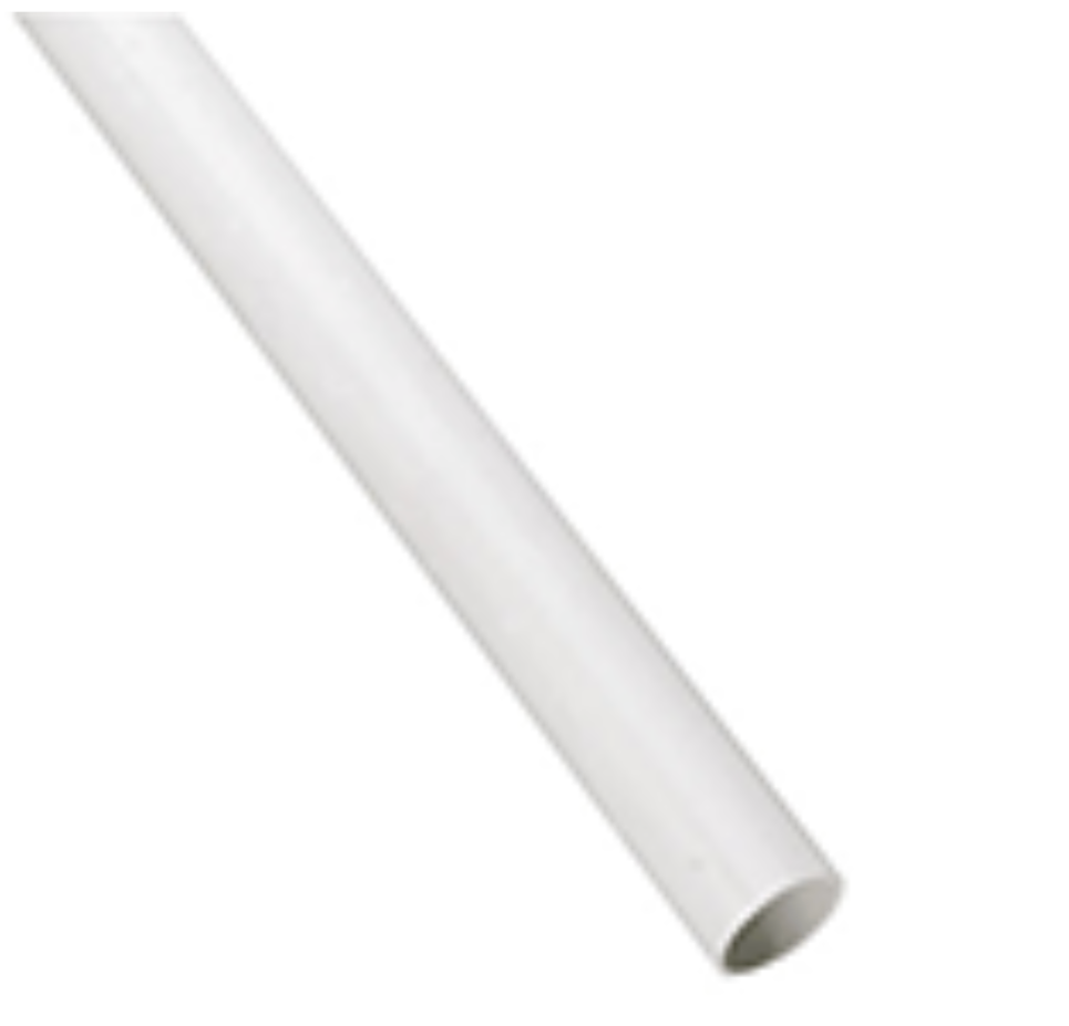 Waste Compression Fittings - Waste Pipe, White 40mm (1.1/2")