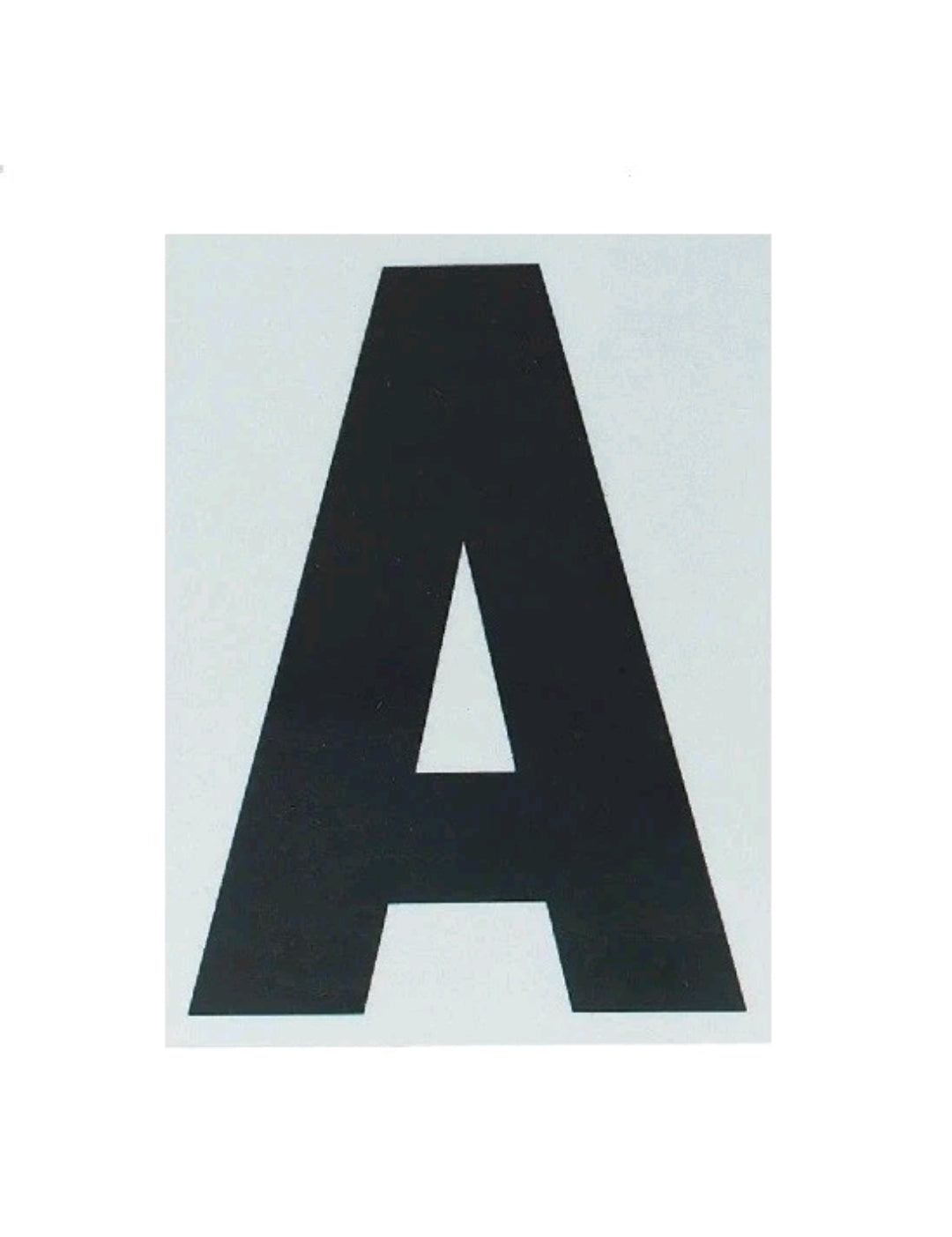 Lot autocollant pelable numéro 4 noir 75 mm