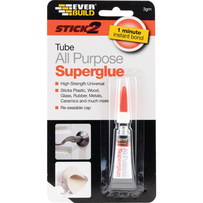 TUBE DE SUPER GLUE TOUTES UTILITÉS EVERBUILD STICK 2 3G