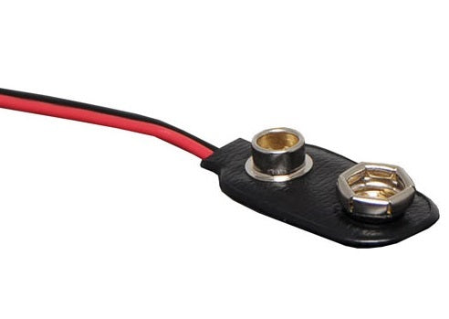 9V Battery Snap Clip with Bare Wires