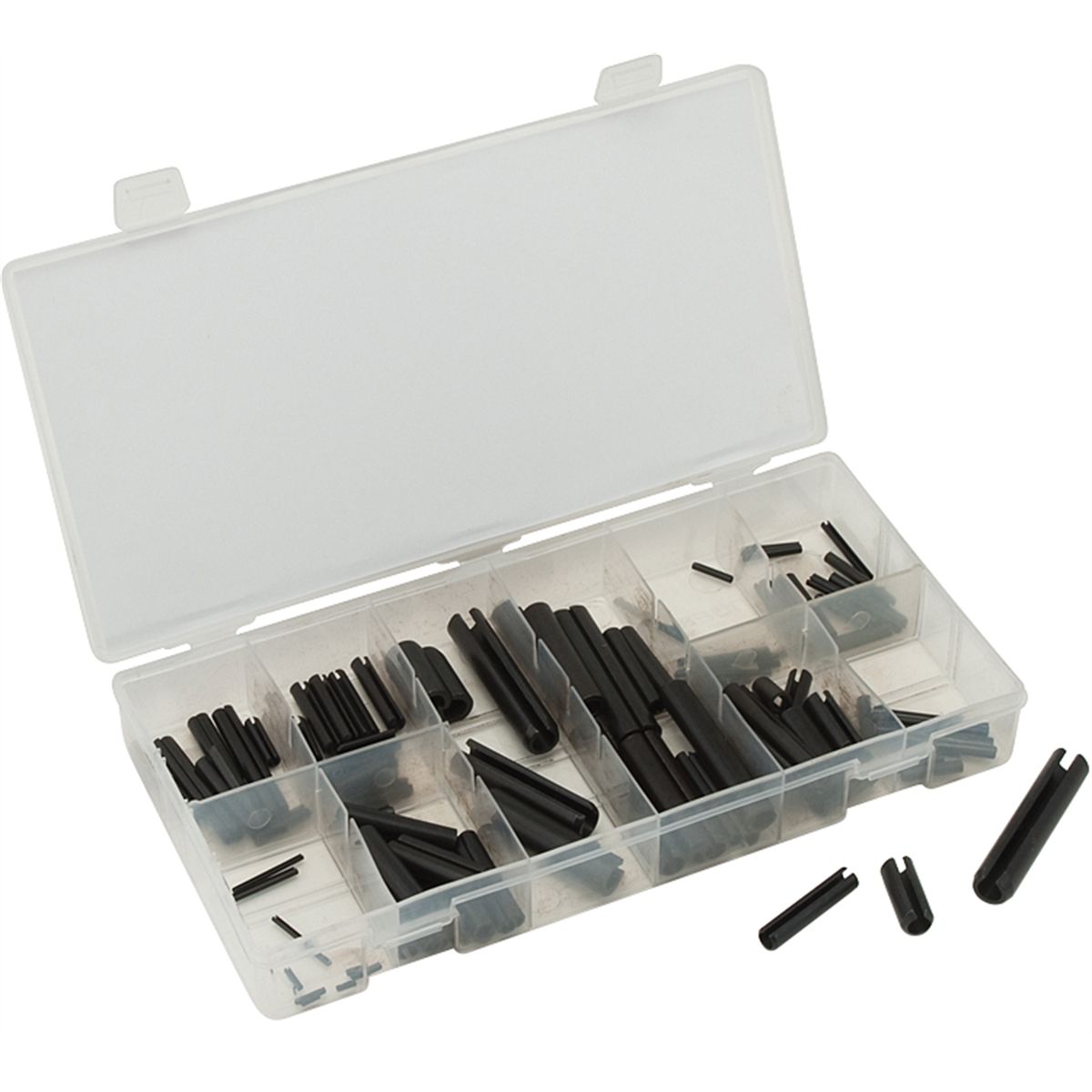 BLACKSPUR Assortiment de 120 goupilles cylindriques élastiques