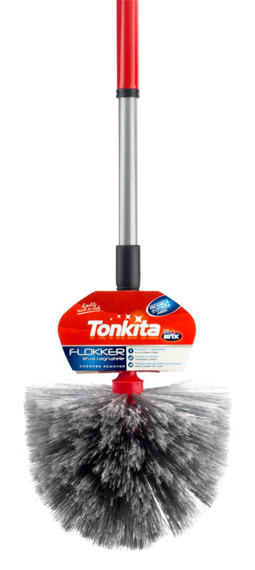 Brosse à toile d'araignée Tonkita avec manche télescopique