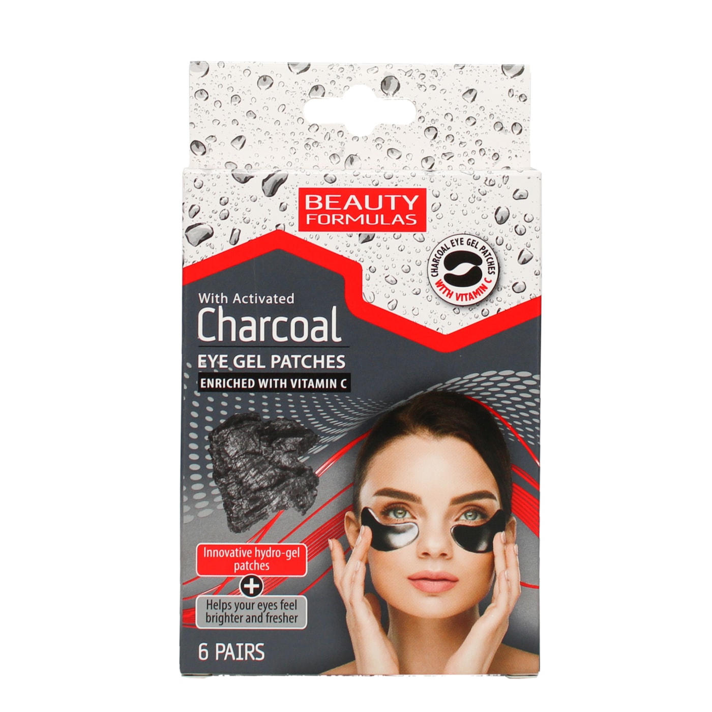BEAUTY FORMULAS PATCHS OCULAIRES AU CHARBON DE BOIS X6