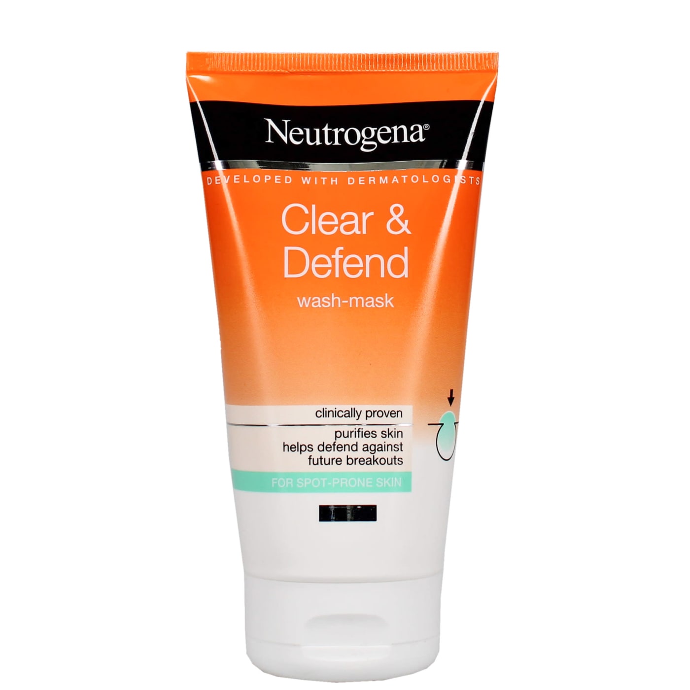 NEUTROGENA NETTOYANT MASQUE PEAU NETTE ET DÉFENDUE 150ML
