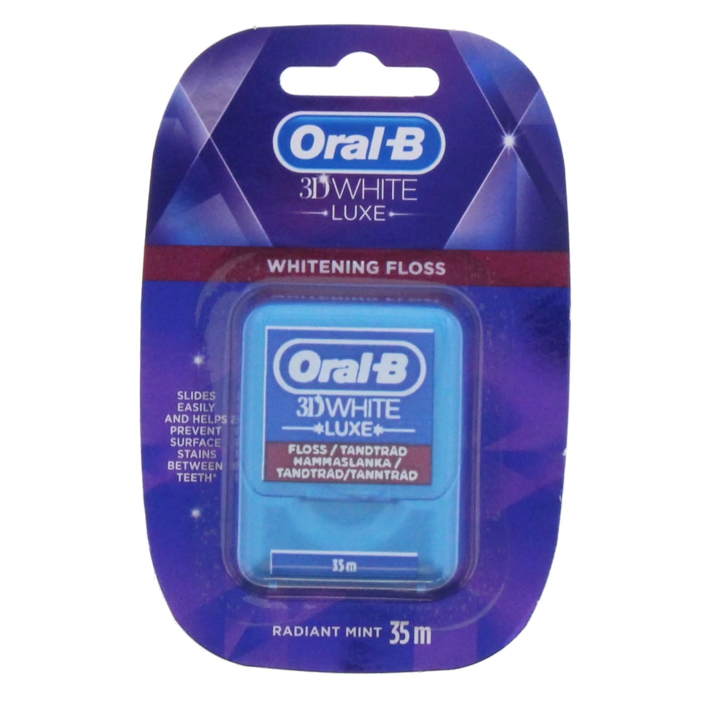 ORAL B 3D 35M SOIE DENTAIRE BLANCHISSANTE LUXE MENTHE