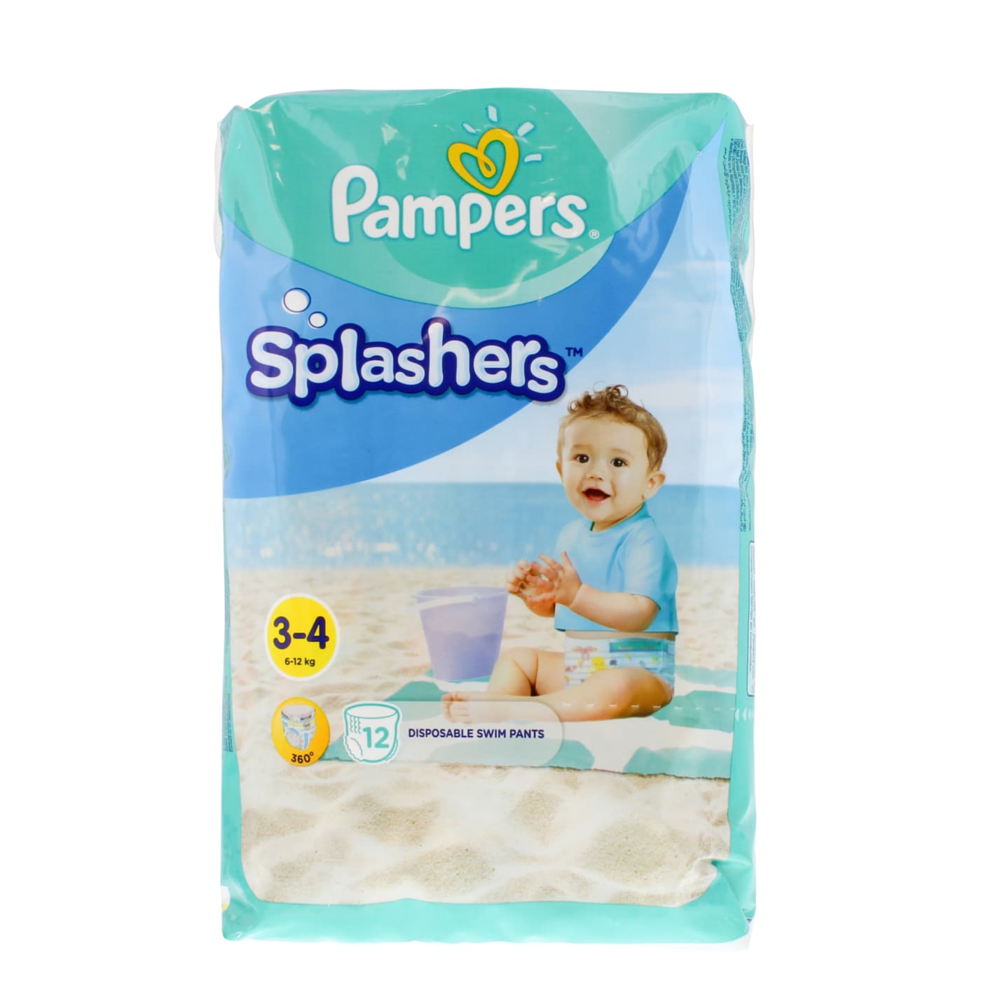 PAMPERS SPLASHERS T3-4 12 U.