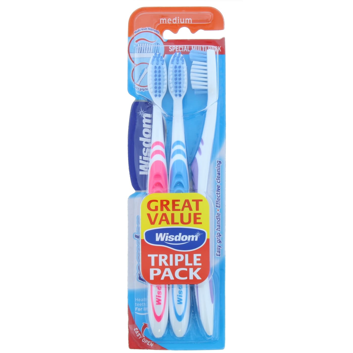 BROSSE À DENTS DE SAGESSE REG MEDIUM 3PC