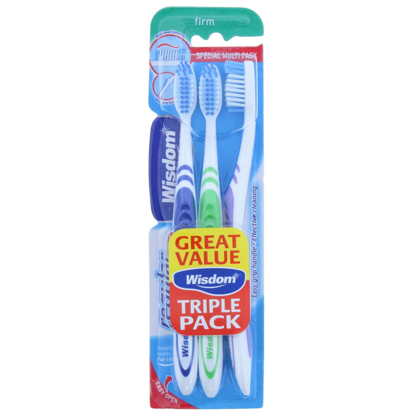 WISDOM BROSSE À DENTS DURE CLASSIQUE (3 U.)
