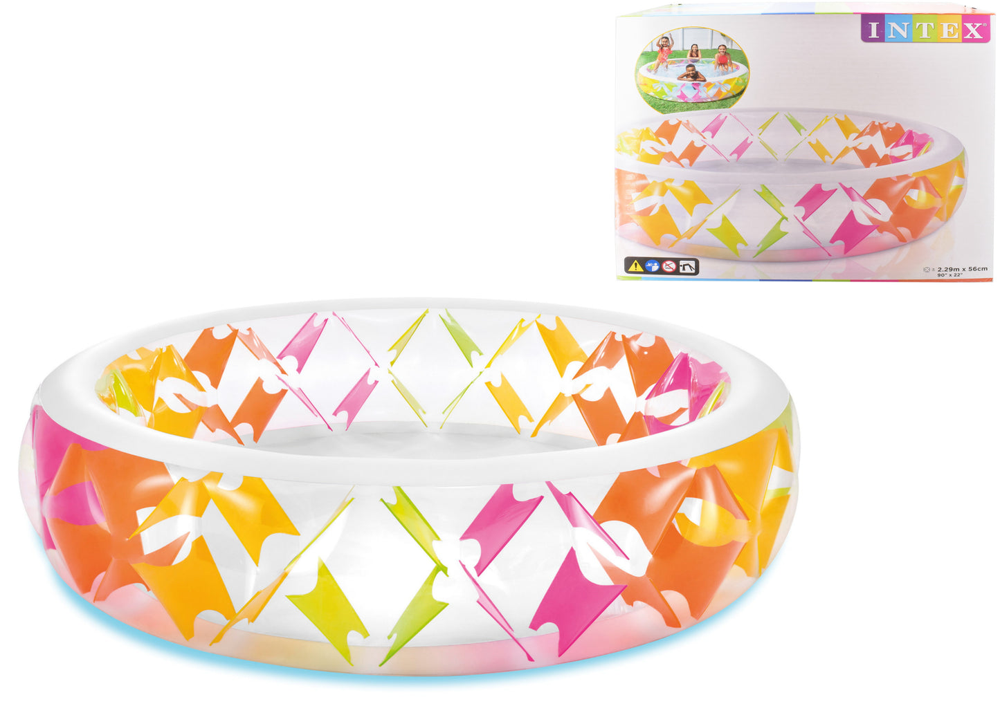 Intex Inflatable Swim Centre Pinwheel Pool 90" x 22"