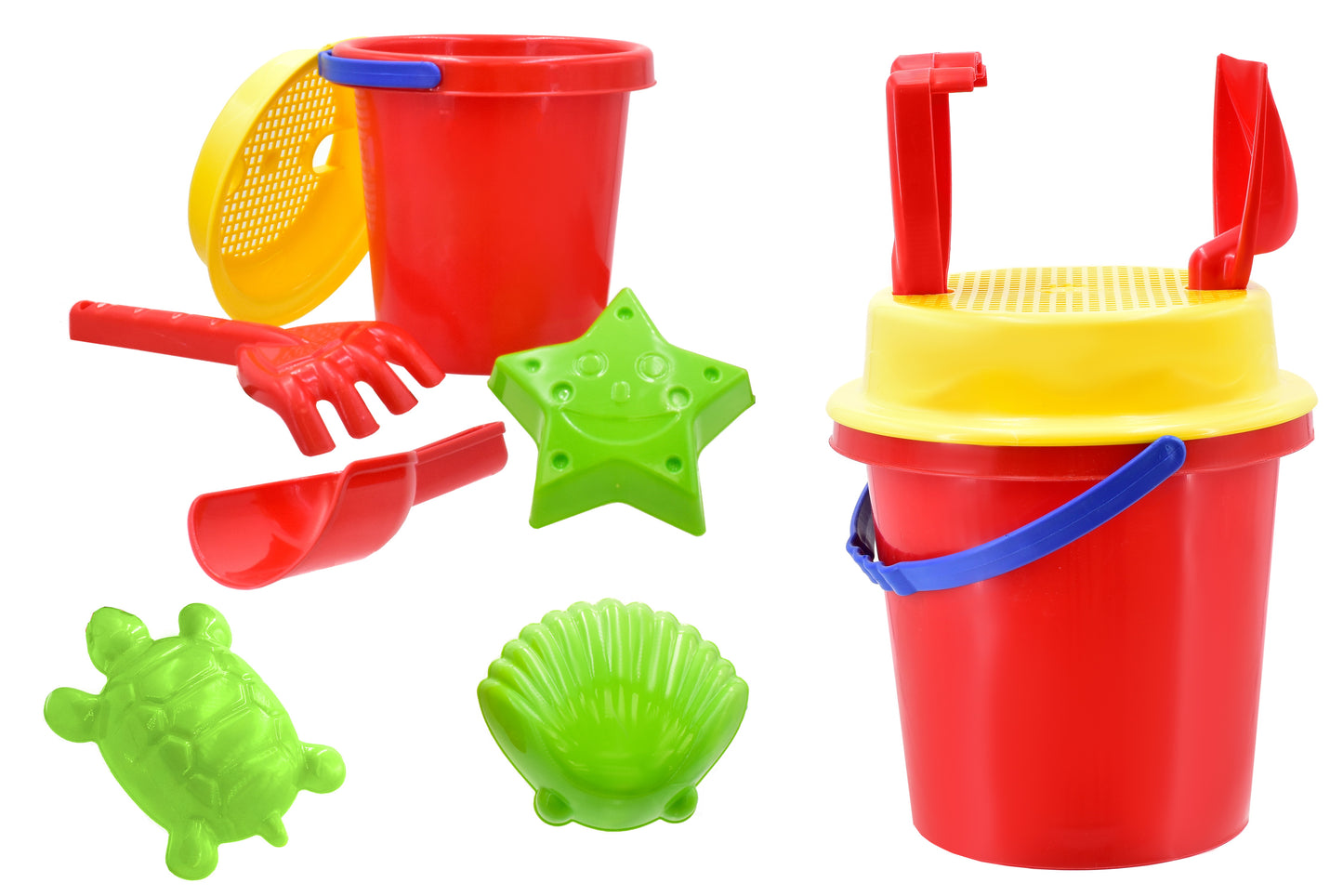 Ensemble de grands seaux de 16 cm (6 po) de couleurs unies – Solutions de rangement de qualité