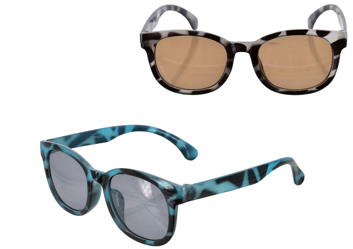 Lunettes de soleil élégantes pour filles en monture plastique (2 assortiments) - Lunettes tendance pour enfants