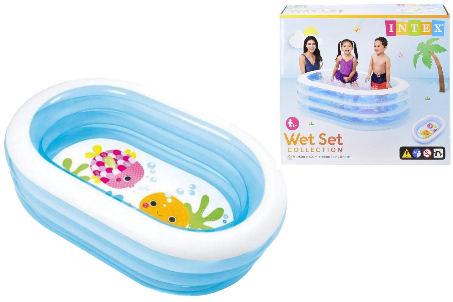 Intex My Sea Friends Paddling Pool 64" x 42" x 18"