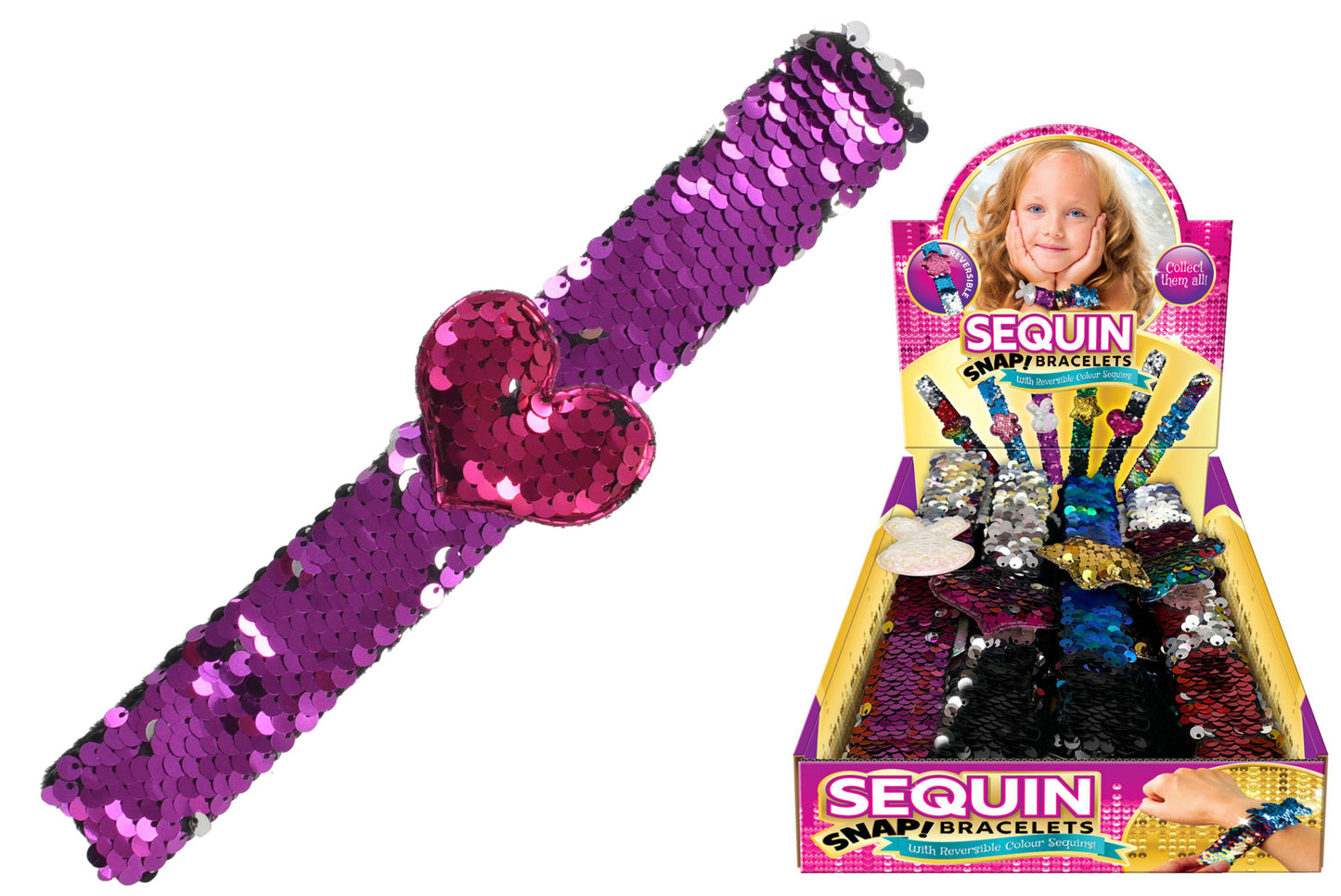 Illuminez votre style avec des bracelets-slap à sequins
