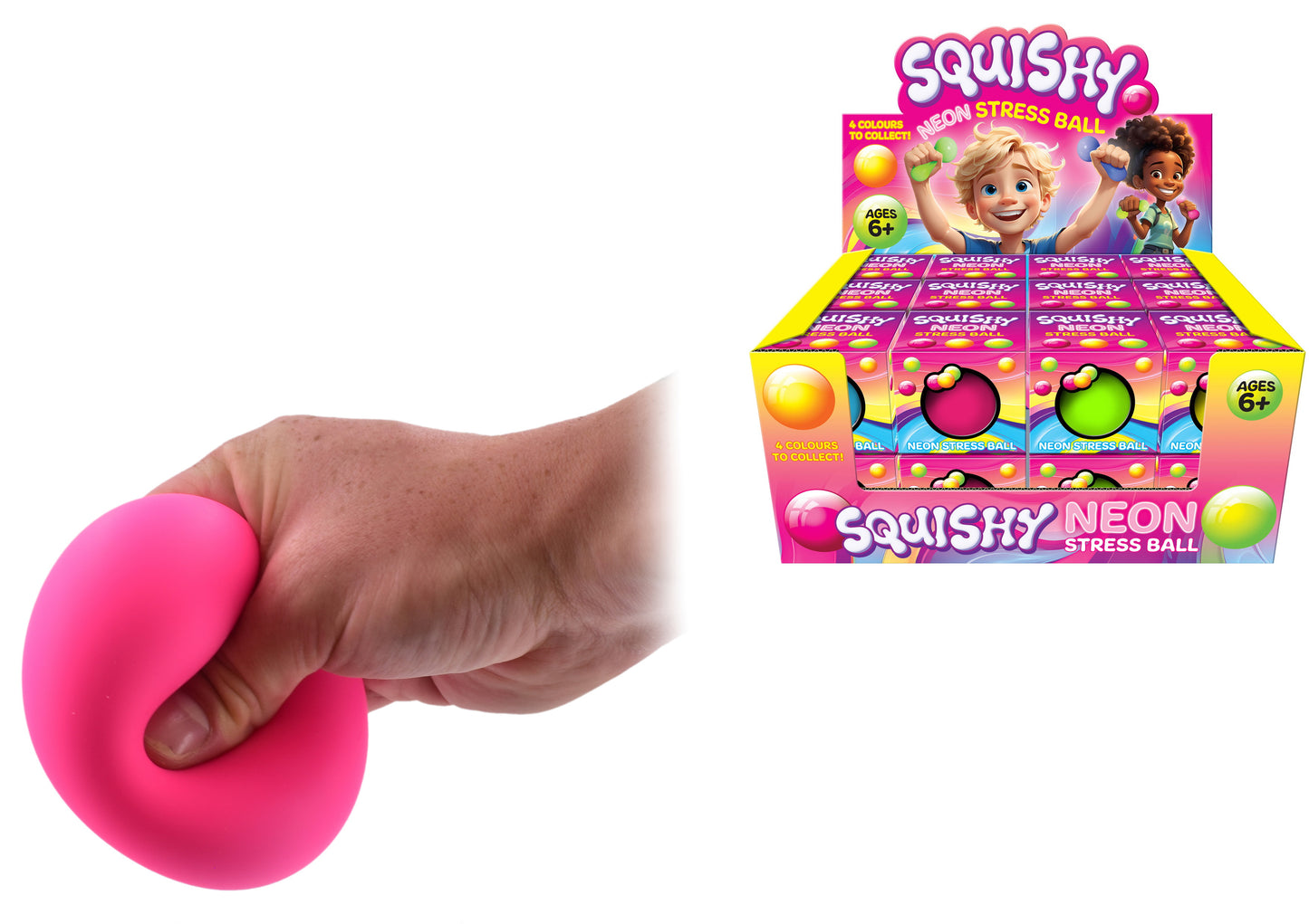 Ballons souples Neon 65mm en 4 couleurs vives CBX & DBX