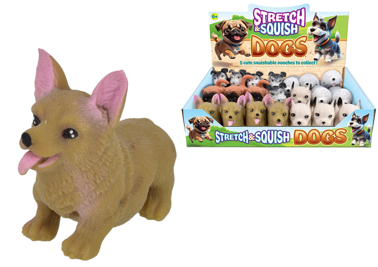 Nos Chiens Rembourrés de Sable (5 Assortis) - Boîte de Présentation | Pièces Décoratives Uniques