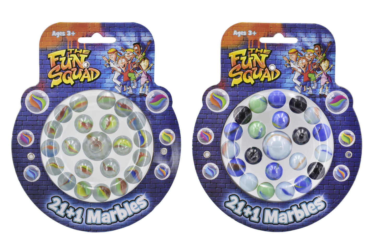 Get Your Hands on 21+1 Marbles On Blistercard - Fun Squad Exclusive
