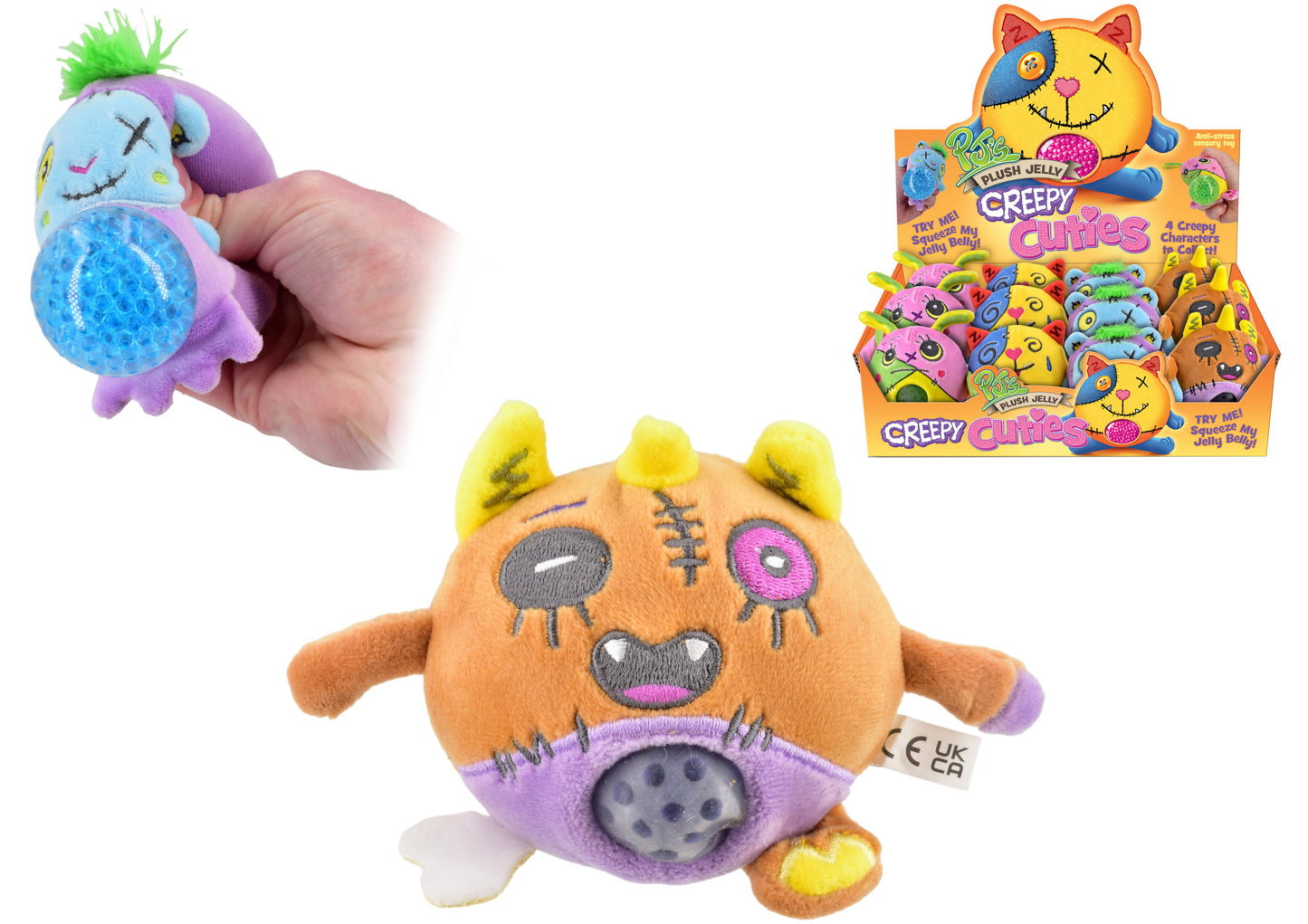 Procurez-vous vos Squeezers Gélatineux en Peluche Creepy Cuties dès aujourd'hui