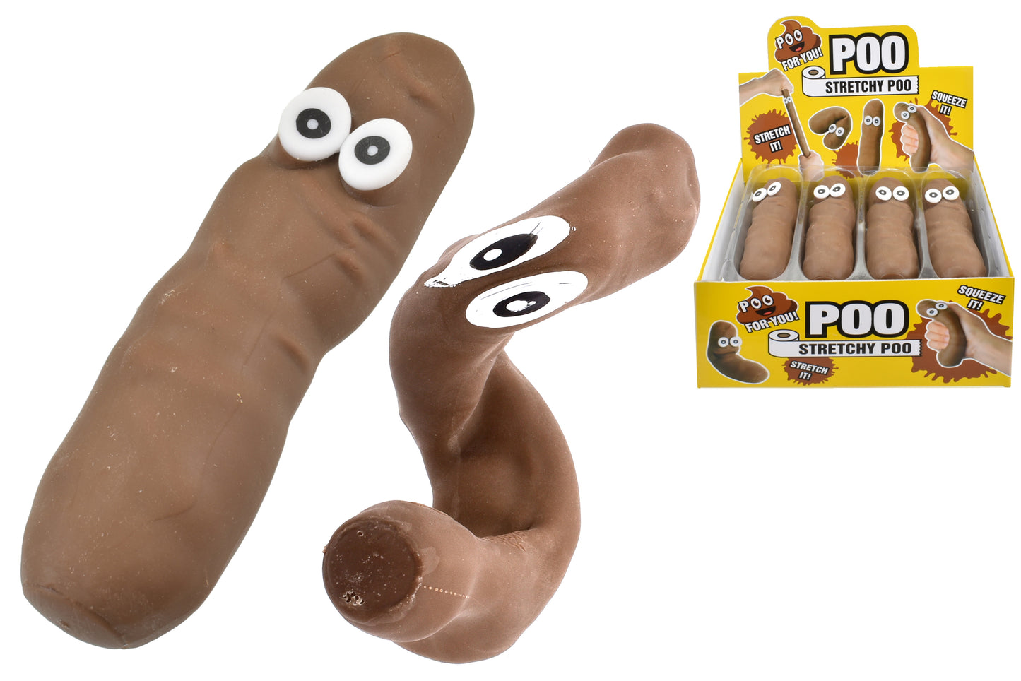 Jouet Caca Extensible en Boîte Présentoir - Cadeau Original et Amusant pour Tous les Âges