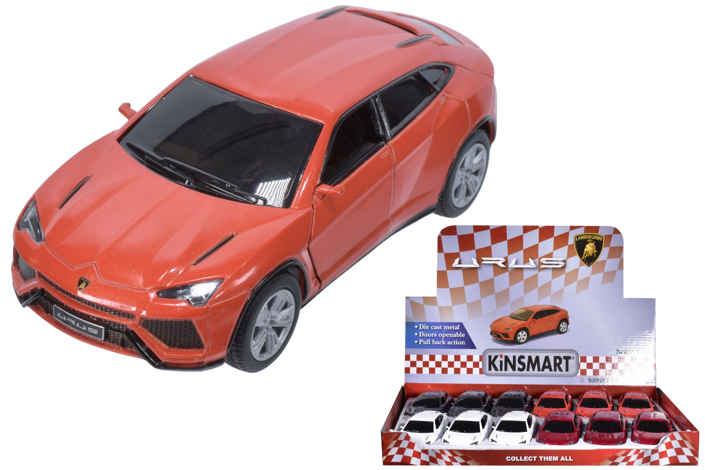 Maquettes moulées sous pression Lamborghini Urus à l'échelle 1:38