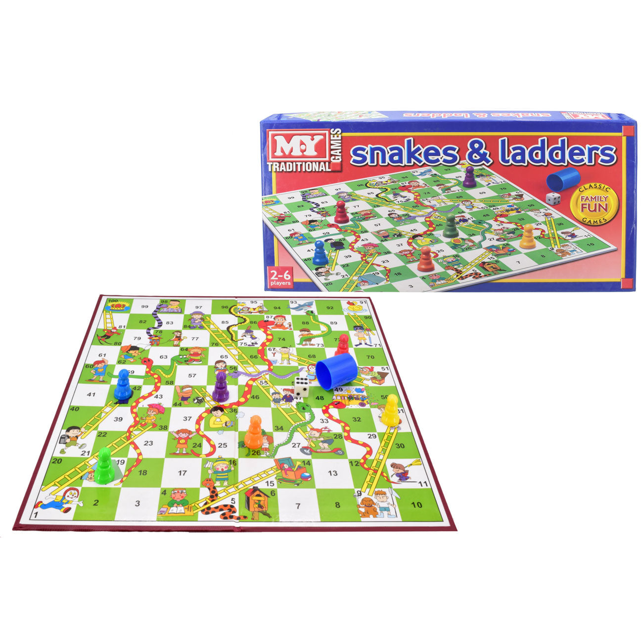 Jeu de serpents et échelles M.Y - Amusement classique pour tous les âges