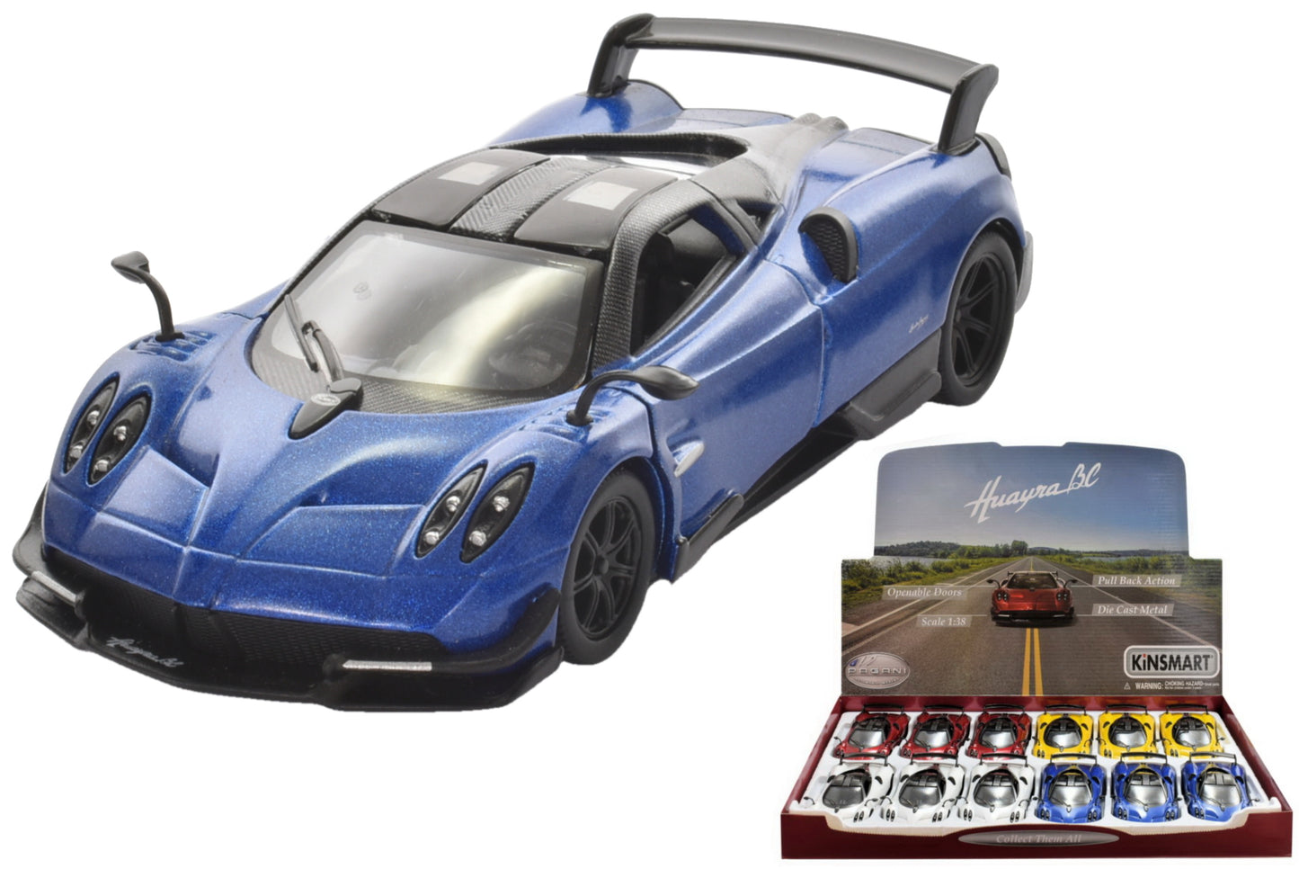 Maquette de Pagani Huayra BC 2016 moulée sous pression à l'échelle 1:38 – Détails exquis