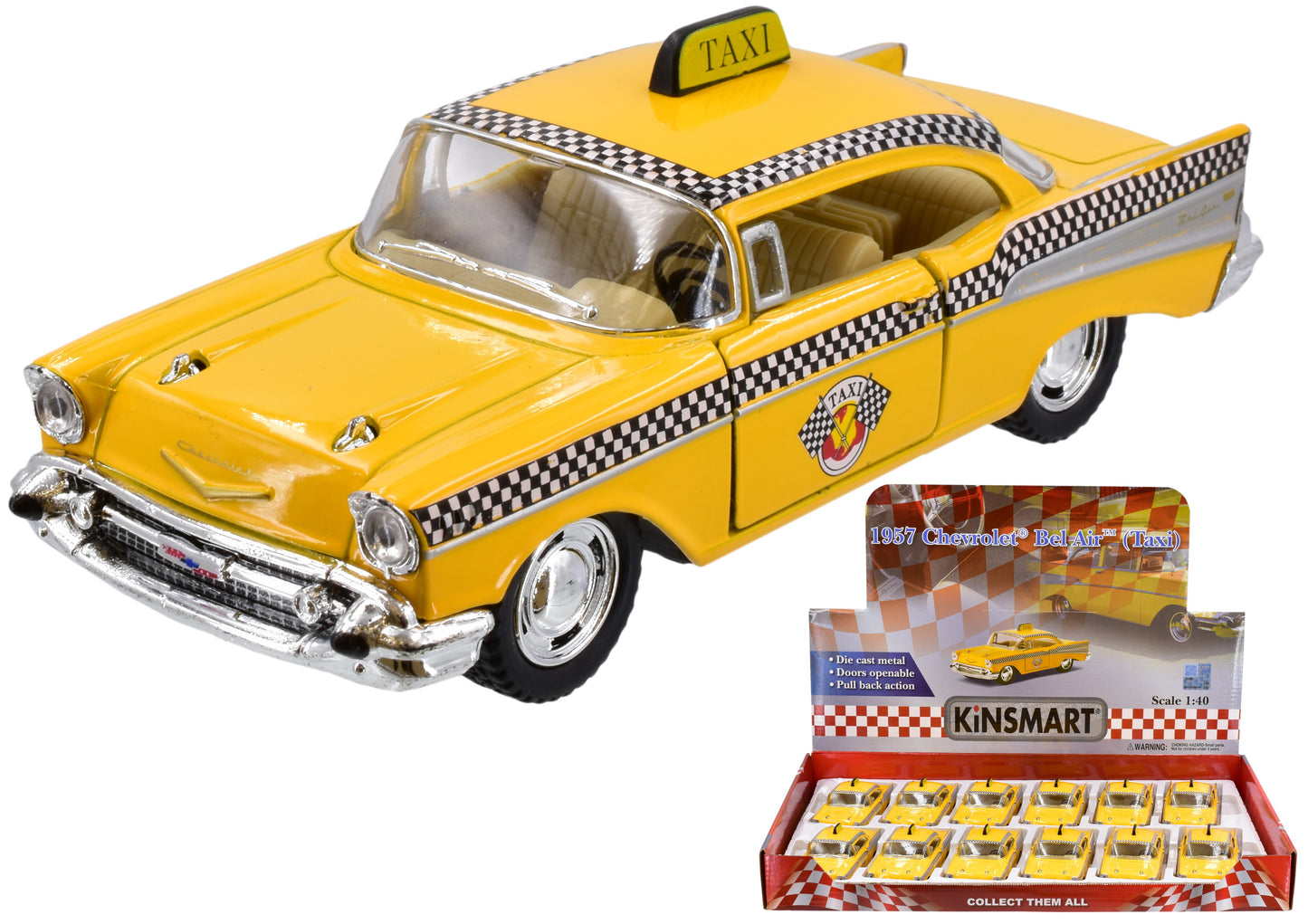 Chevrolet Bel Air miniature moulée sous pression à l'échelle 1:40
