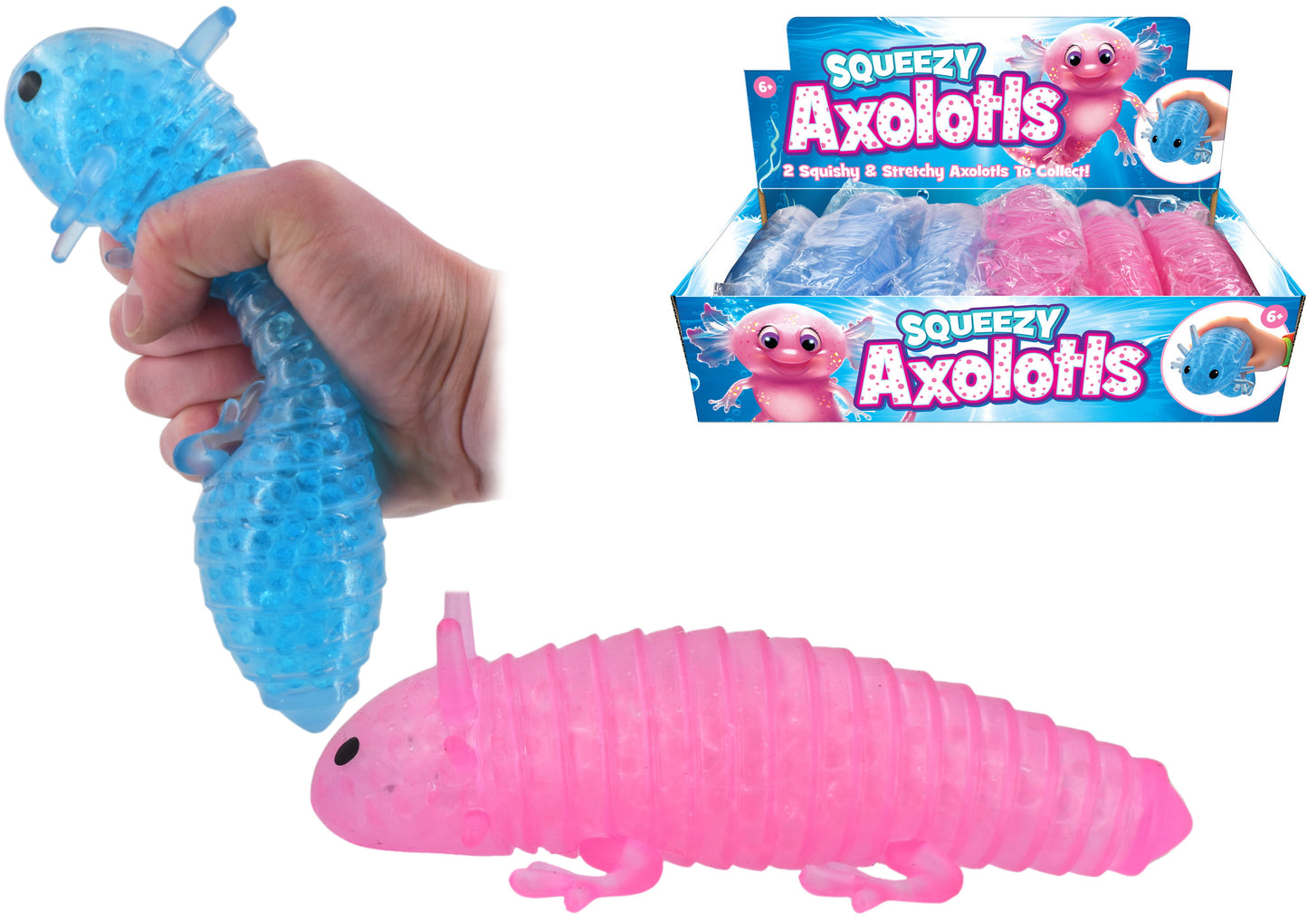 Adorable Axolotl Squishy : Jouet anti-stress amusant