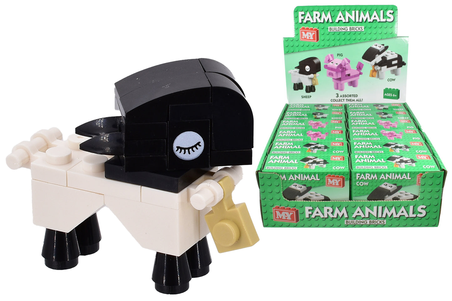 M.Y Farm Animal Brick Sets : Blocs de construction éducatifs et amusants pour enfants
