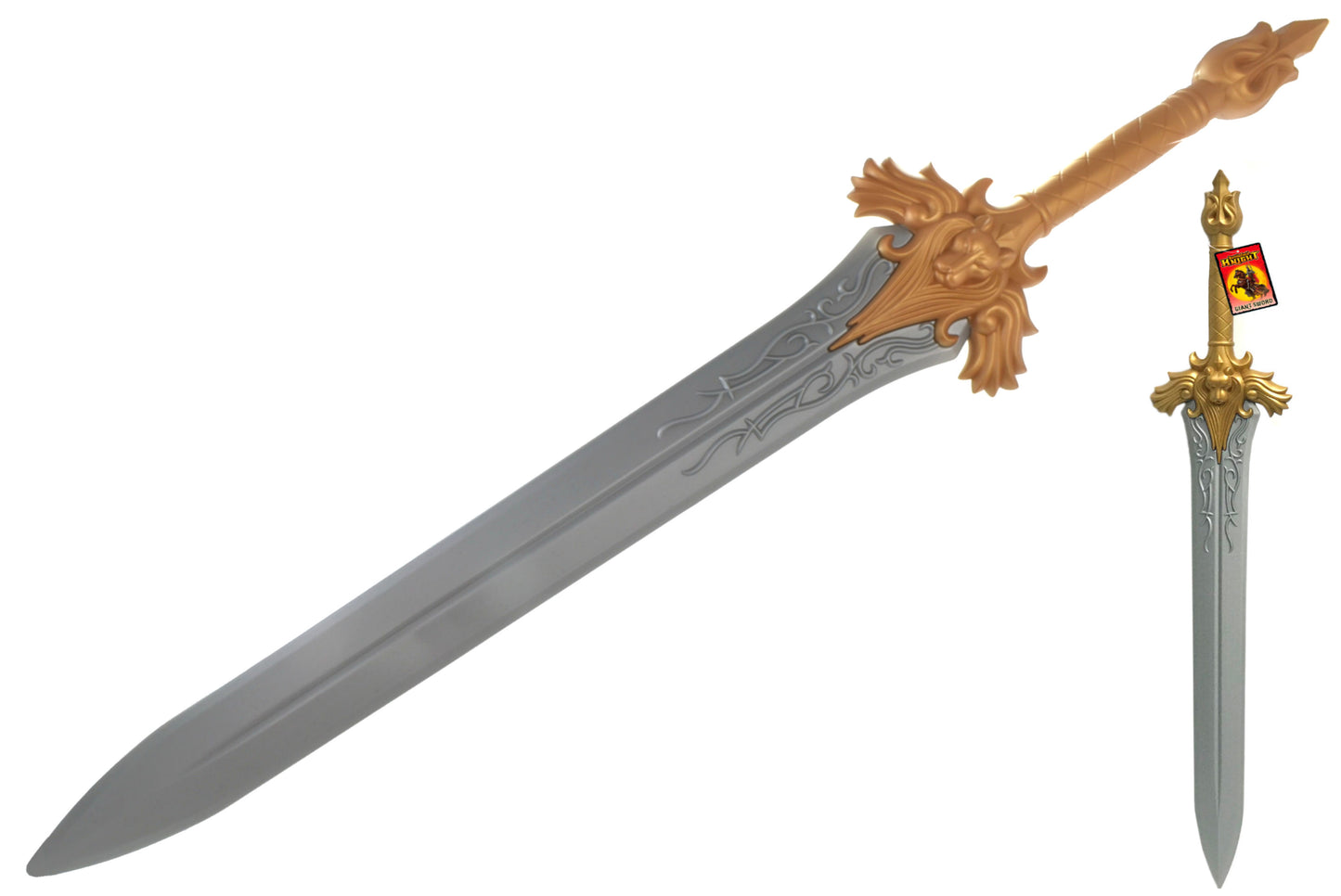 Épée géante en plastique de chevalier - Jouet authentique pour jeu de rôle pour enfants