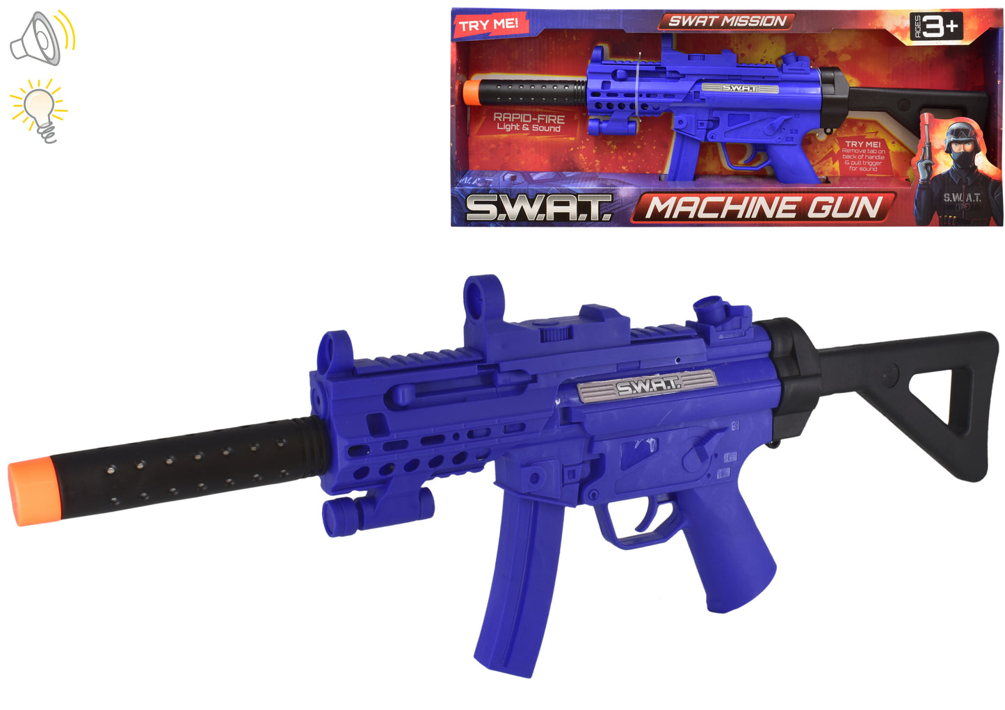 SB/O Grande mitrailleuse « S.W.A.T » « Essaie-moi » - En boîte