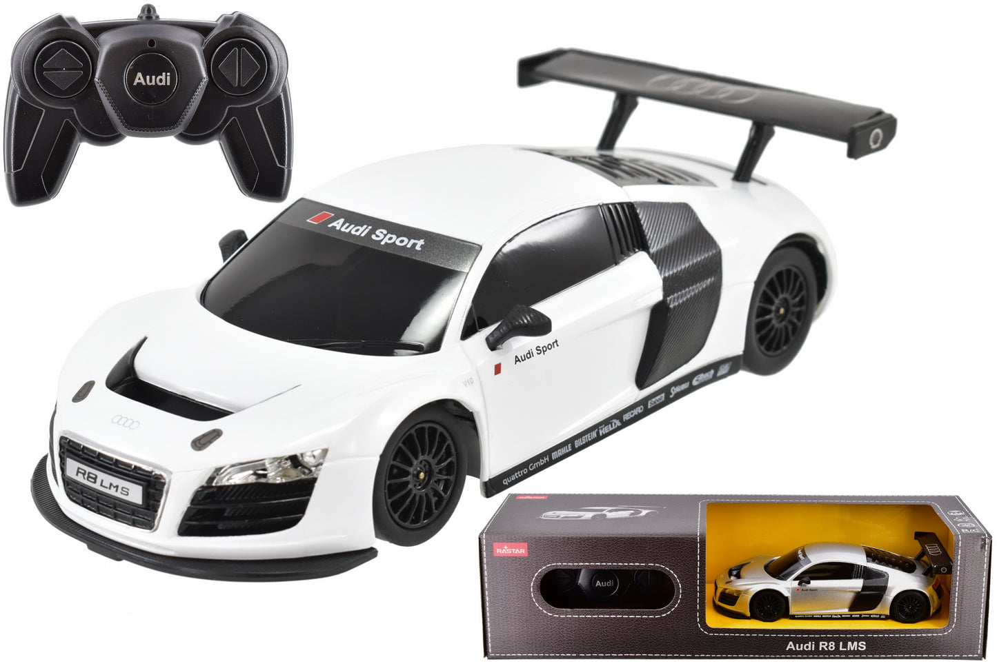 Voiture Audi R8 Sport Radiocommandée à l'Échelle 1:24 - Modèle RC Authentique