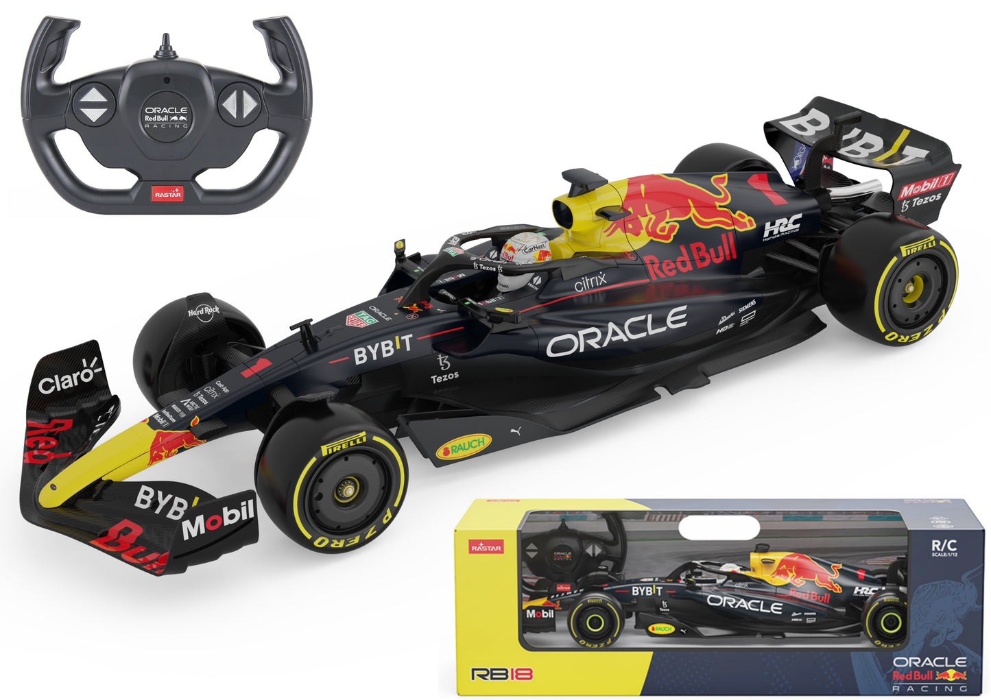 Voiture de F1 R/C Oracle Red Bull Racing RB18 à l'échelle 1:12