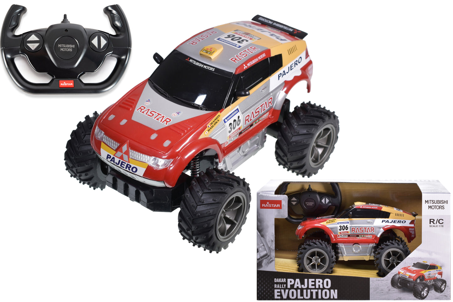 Mitsubishi Pajero radiocommandé à l'échelle 1:18 Modèle RC authentique