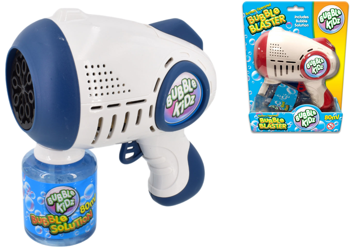 Battery-Operated Bubble Blaster 8 Blower On Blister Card the Ultimate Bubble Fun
