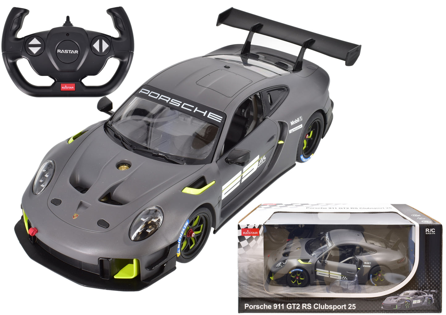 Voiture télécommandée Porsche 911 GT2 RS Clubsport 25 R/C à l'échelle 1:14 pour les passionnés