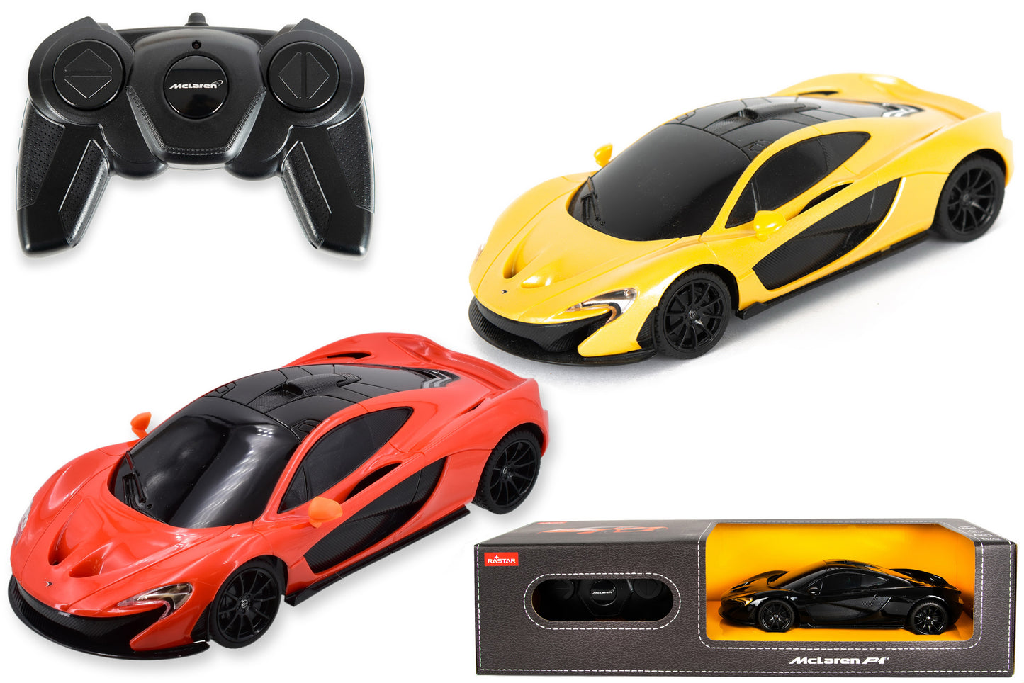 McLaren P1 radiocommandée à l'échelle 1:24 en boîte vitrine