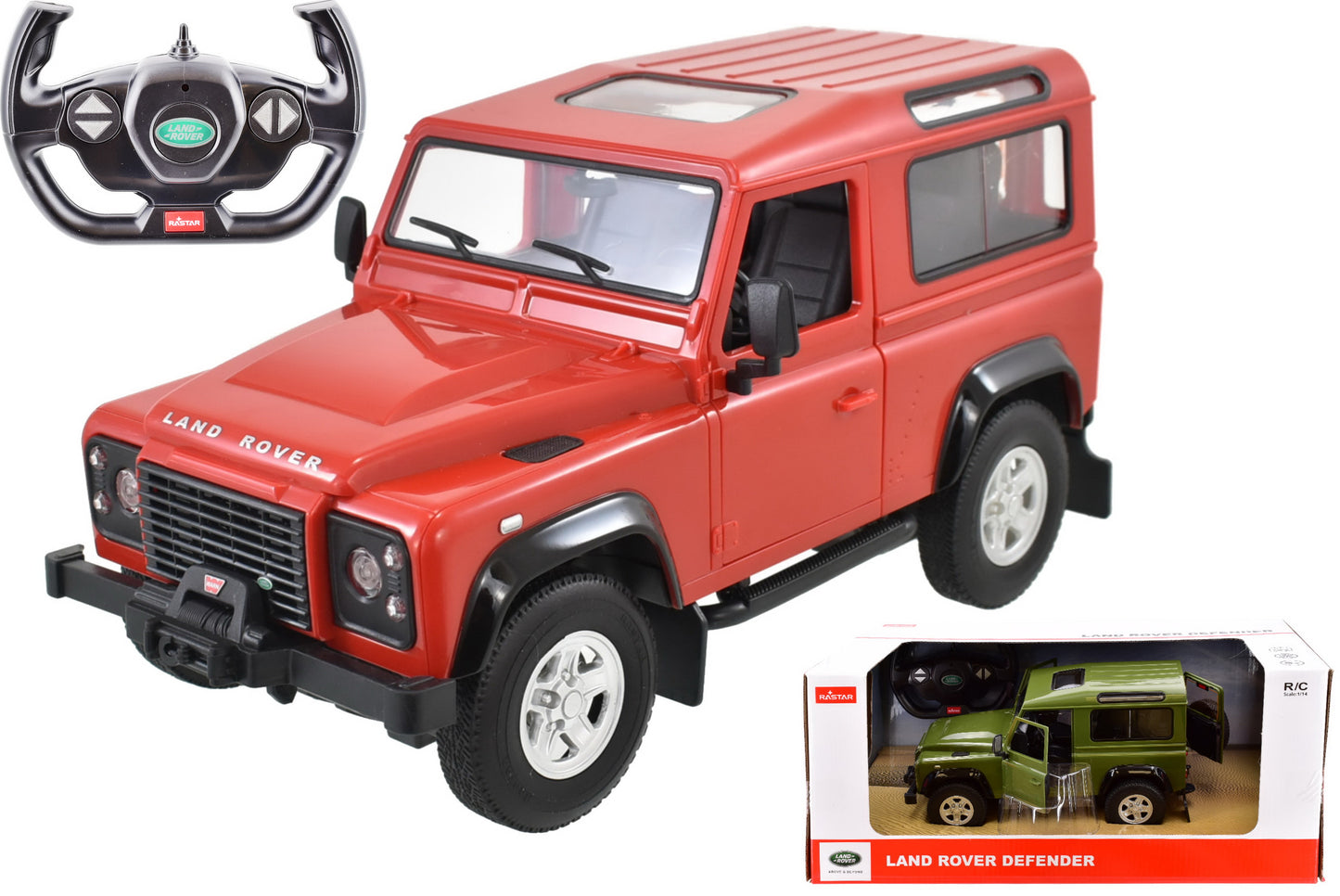 Voitures miniatures télécommandées Land Rover Defender à l'échelle 1:14