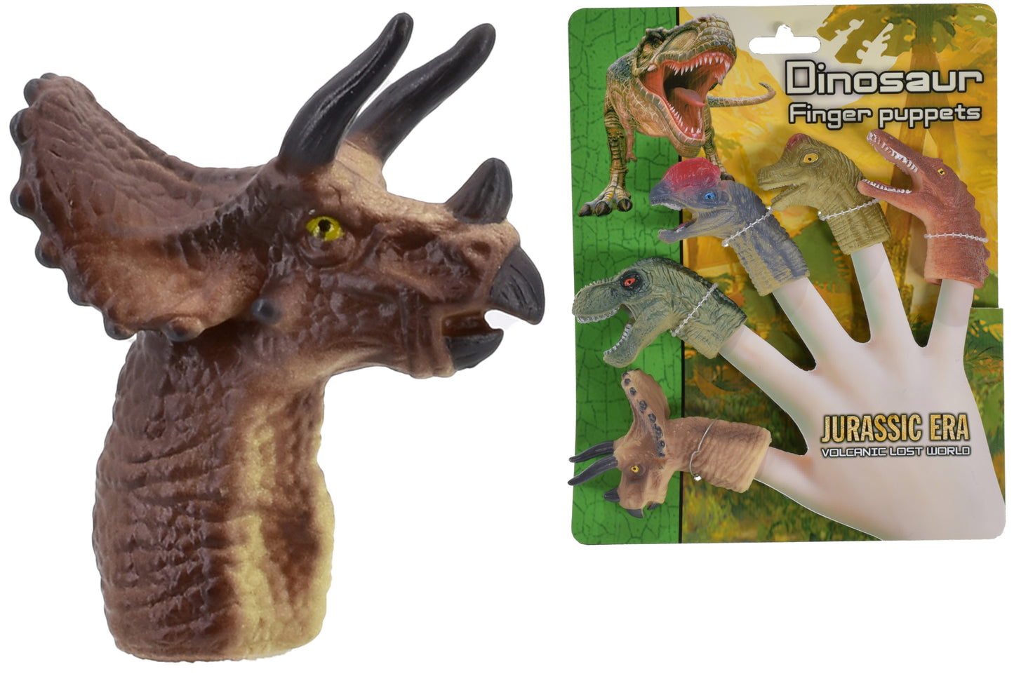 Marionnettes à doigts Dinosaures Rugissants 5 pcs : Du plaisir partout, tout le temps !