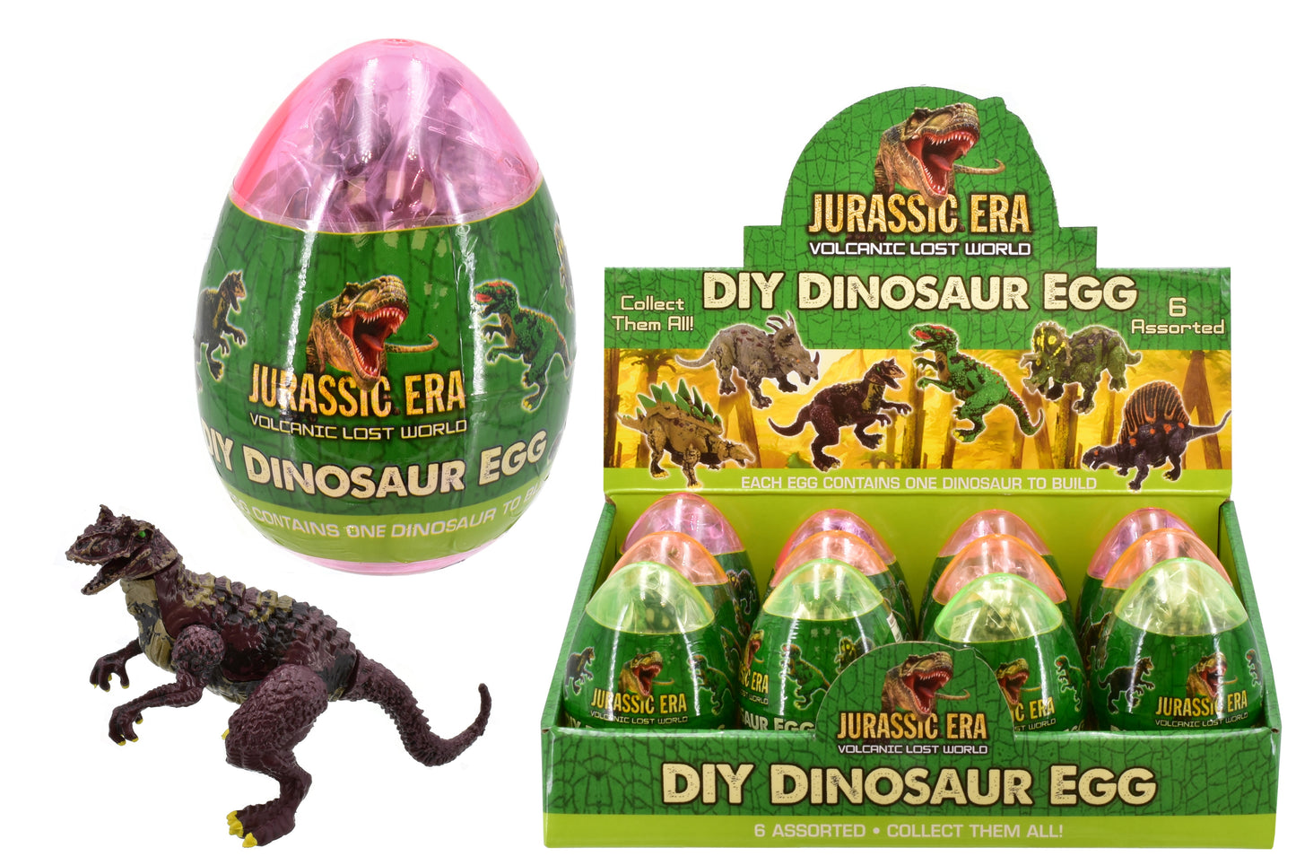 Kit de fabrication de six œufs de dinosaures Dino-mite - Créez votre propre aventure préhistorique